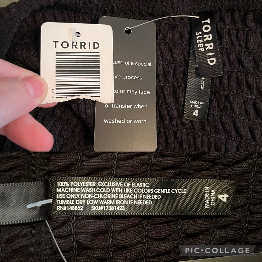 Torrid Size 4 Black Smocked Strapless Cover-Up Mini Dress - Picture 4 of 6